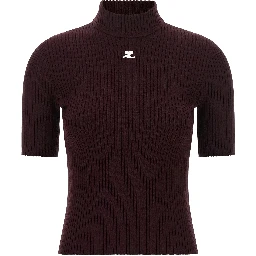 Bordeaux Viscose Sweatshirt