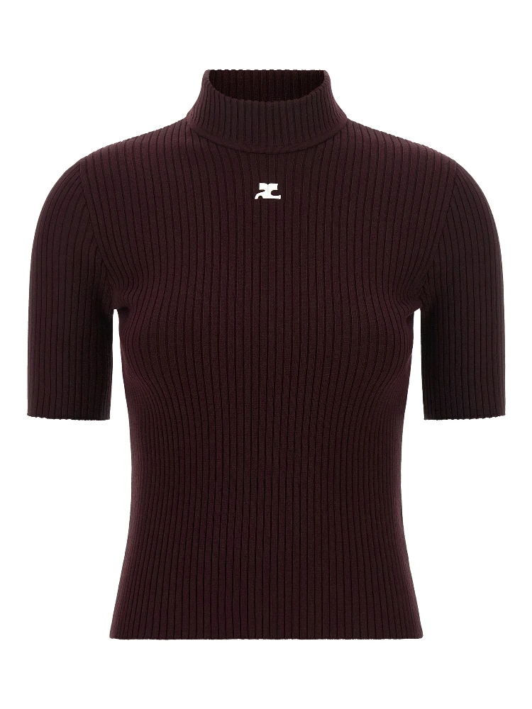 Bordeaux Viscose Sweatshirt