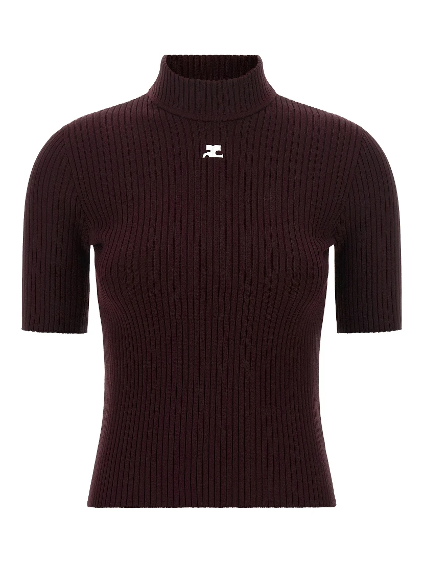 Bordeaux Viscose Sweatshirt
