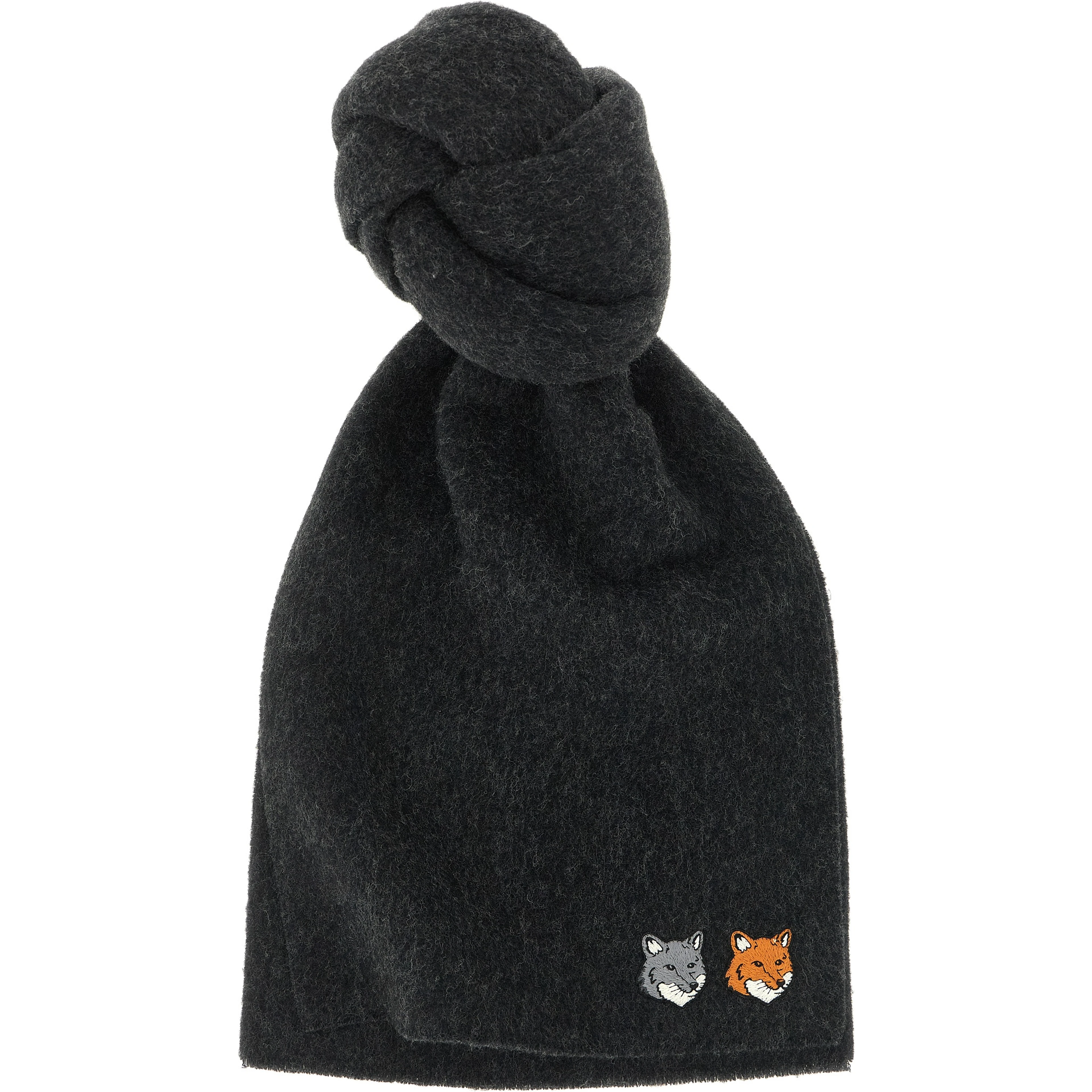 Gray Virgin Wool Scarf