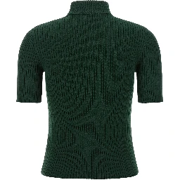 Bicolor Viscose Turtleneck