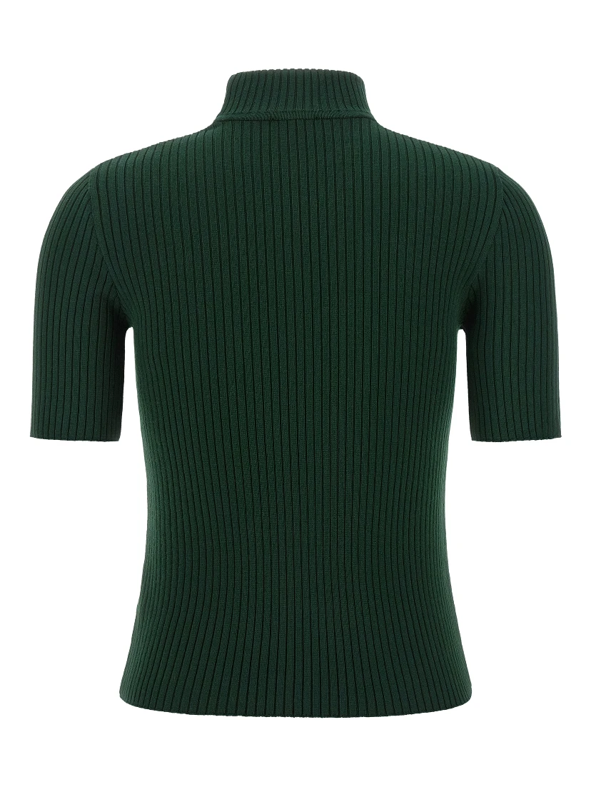 Bicolor Viscose Turtleneck