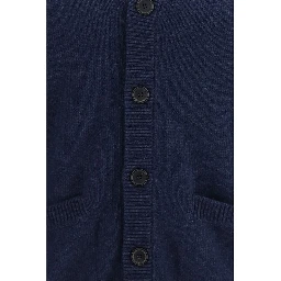 Blue Cashmere Cardigan