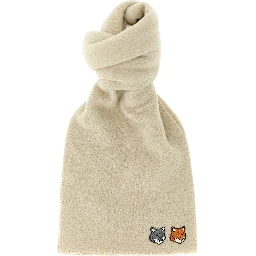 White Virgin Wool Scarf