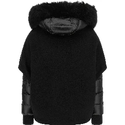 Black Wool Shell Jacket
