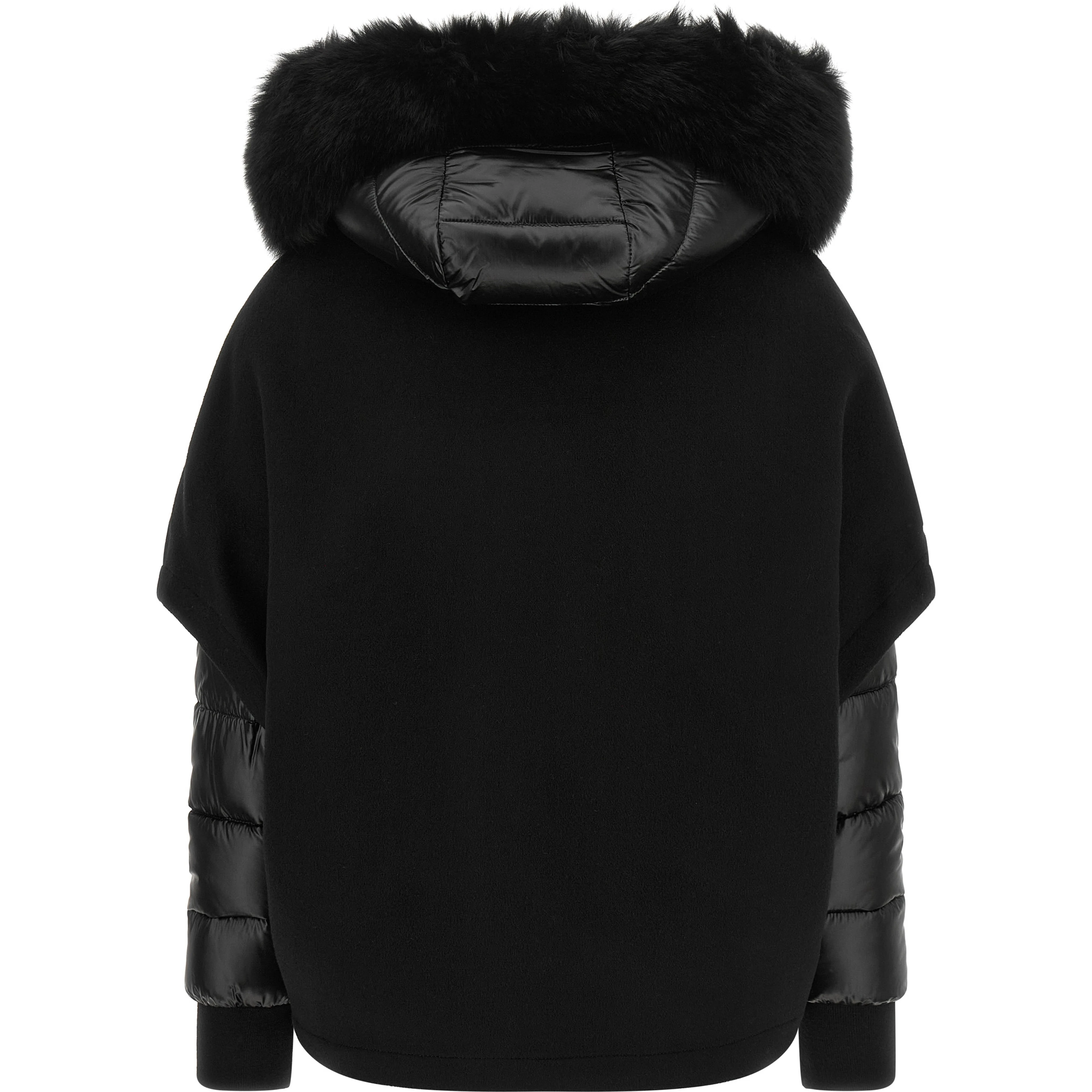 Black Wool Shell Jacket