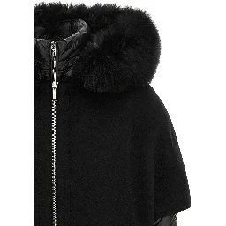 Black Wool Shell Jacket