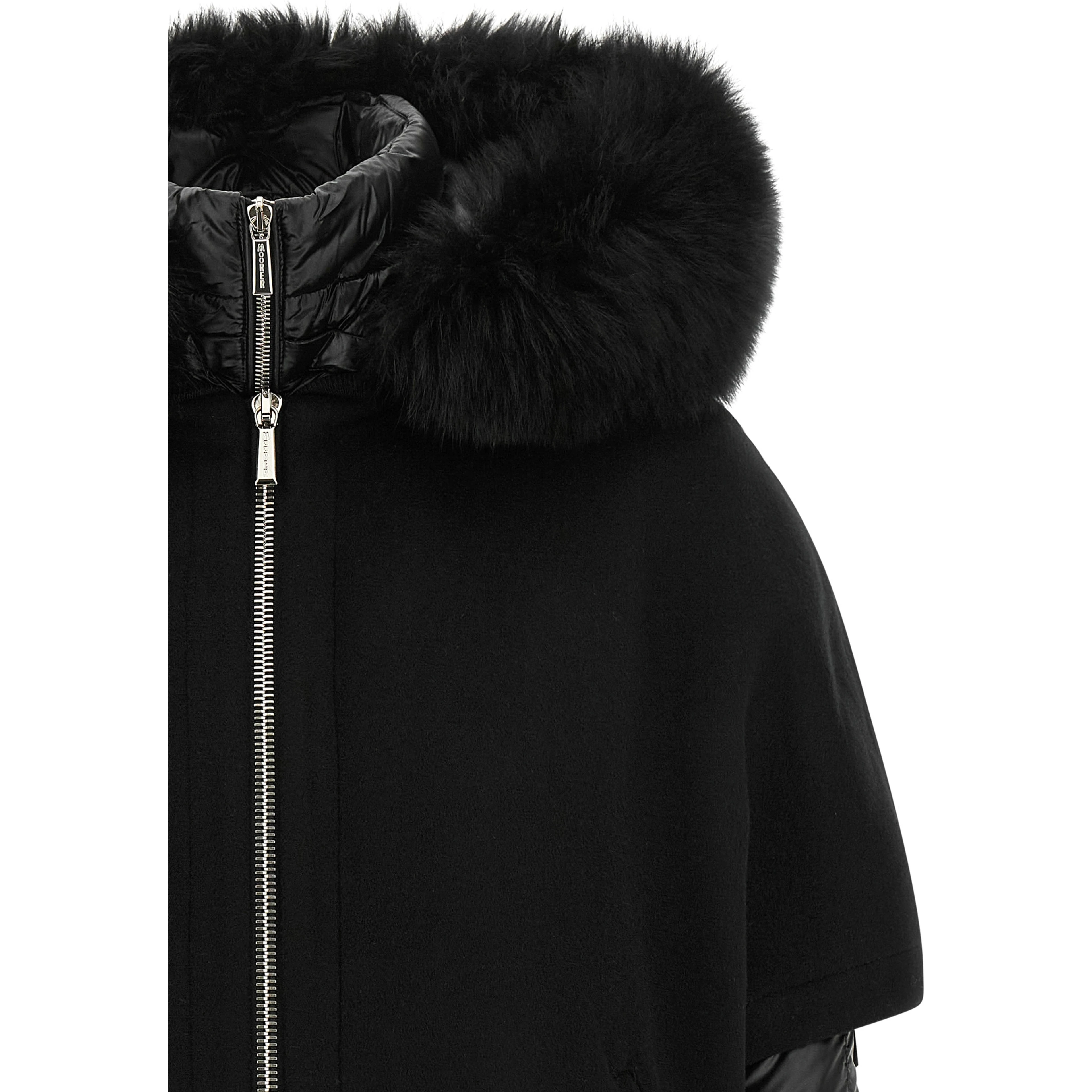Black Wool Shell Jacket