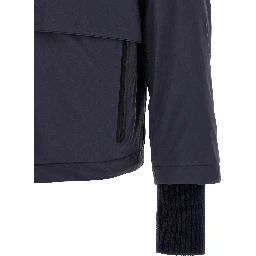 Blue Polyamide Shell Jacket