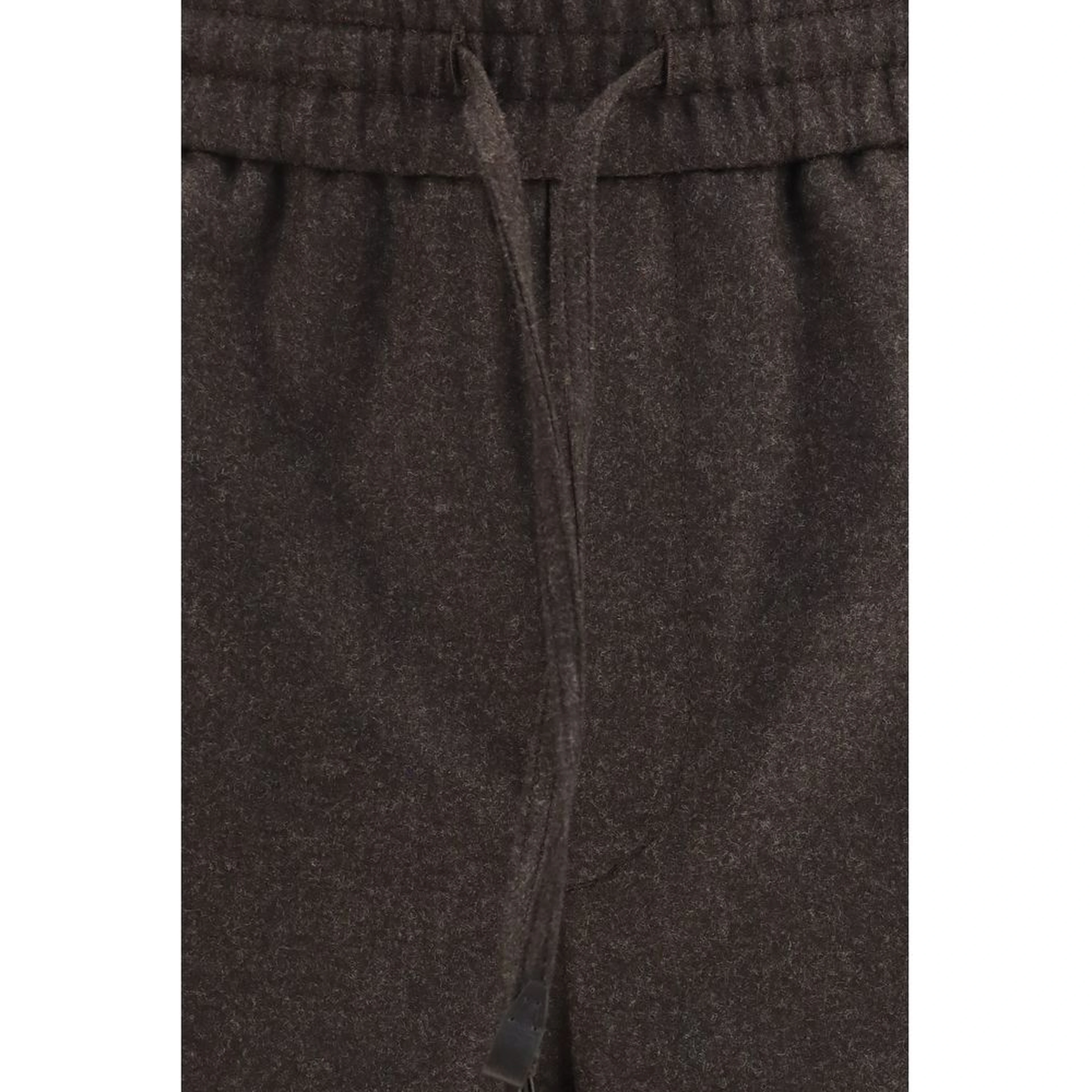 Brown Wool Oves Aries Casual Pants
