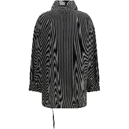Black Viscose Pattern Shirt