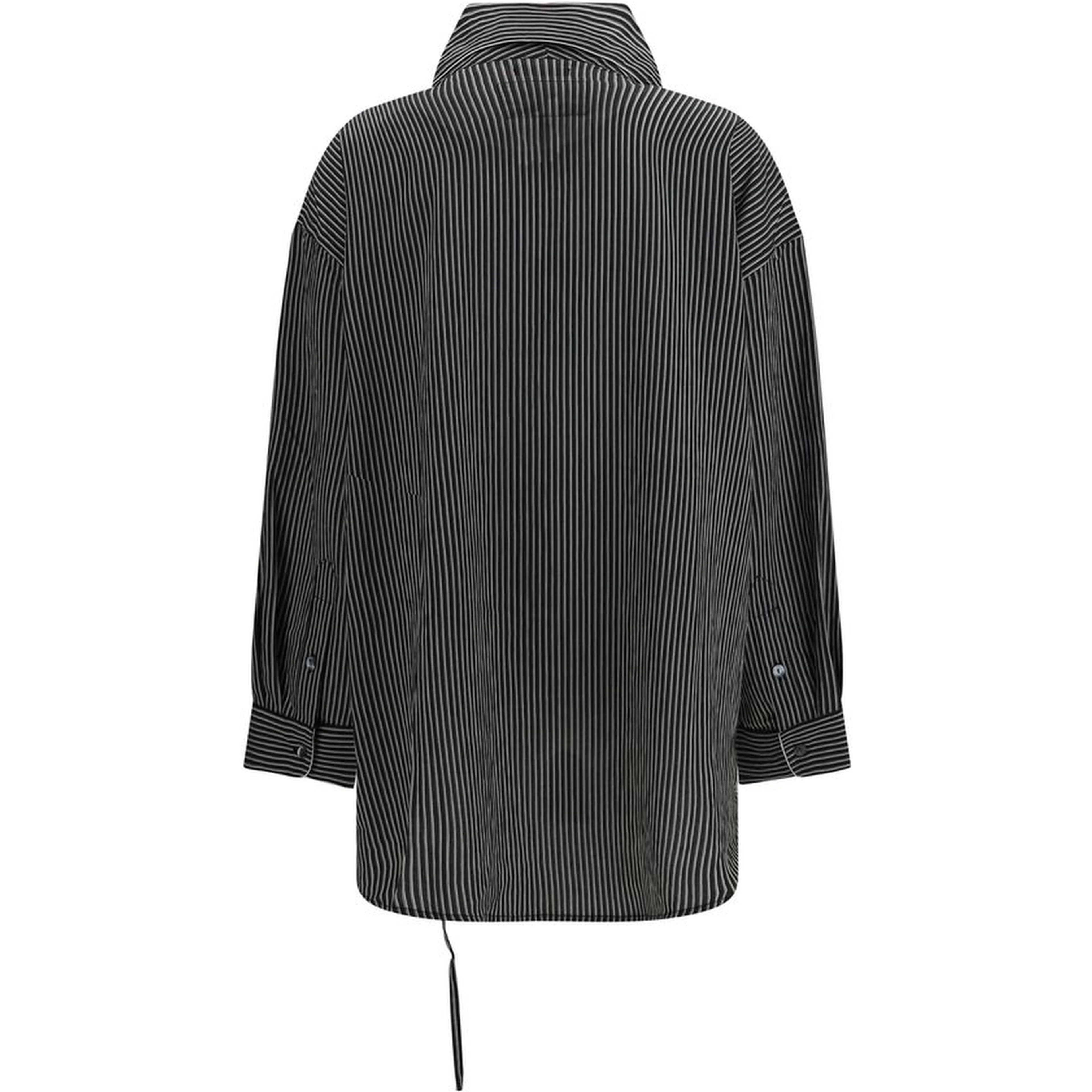 Black Viscose Pattern Shirt