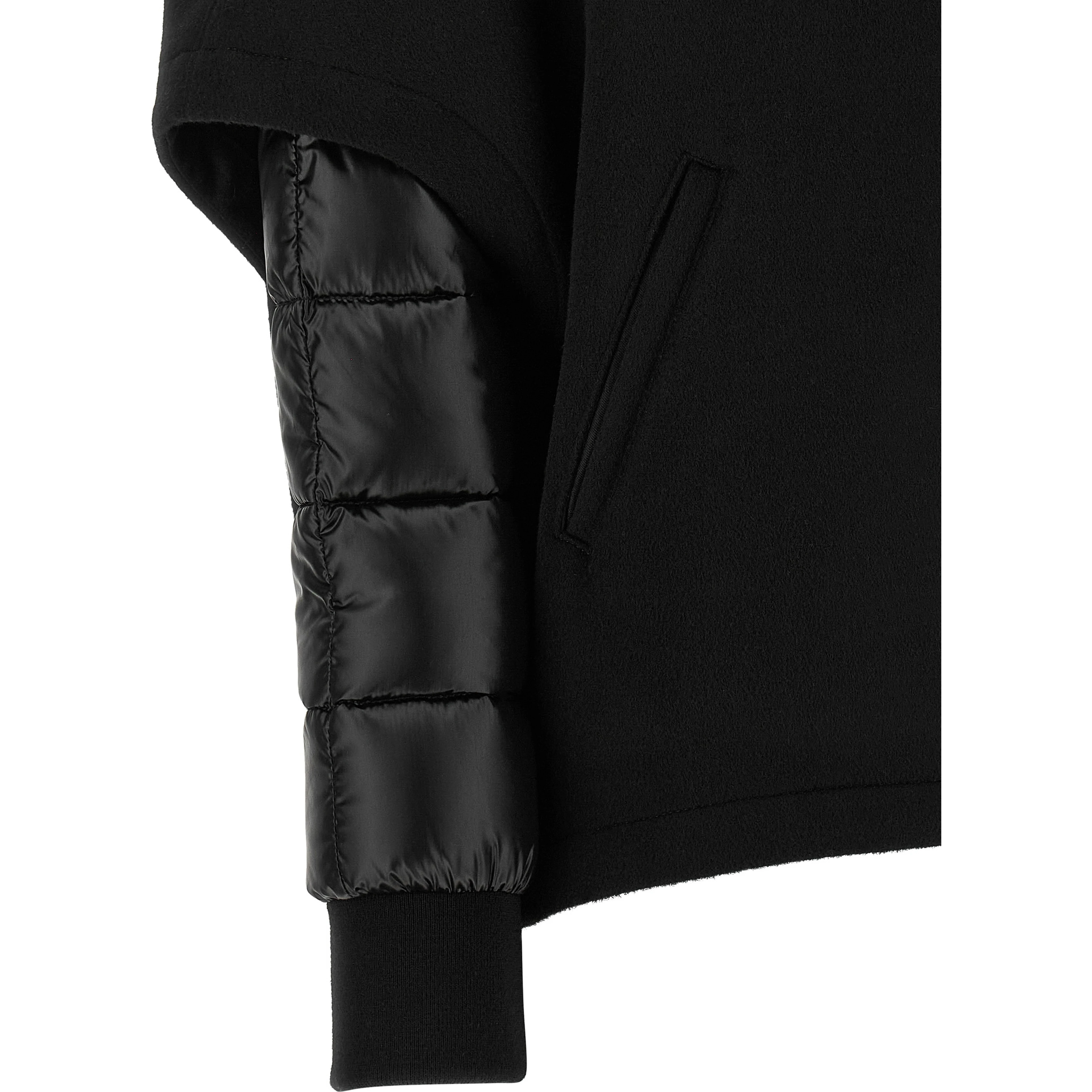 Black Wool Shell Jacket
