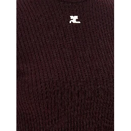 Bordeaux Viscose Sweatshirt