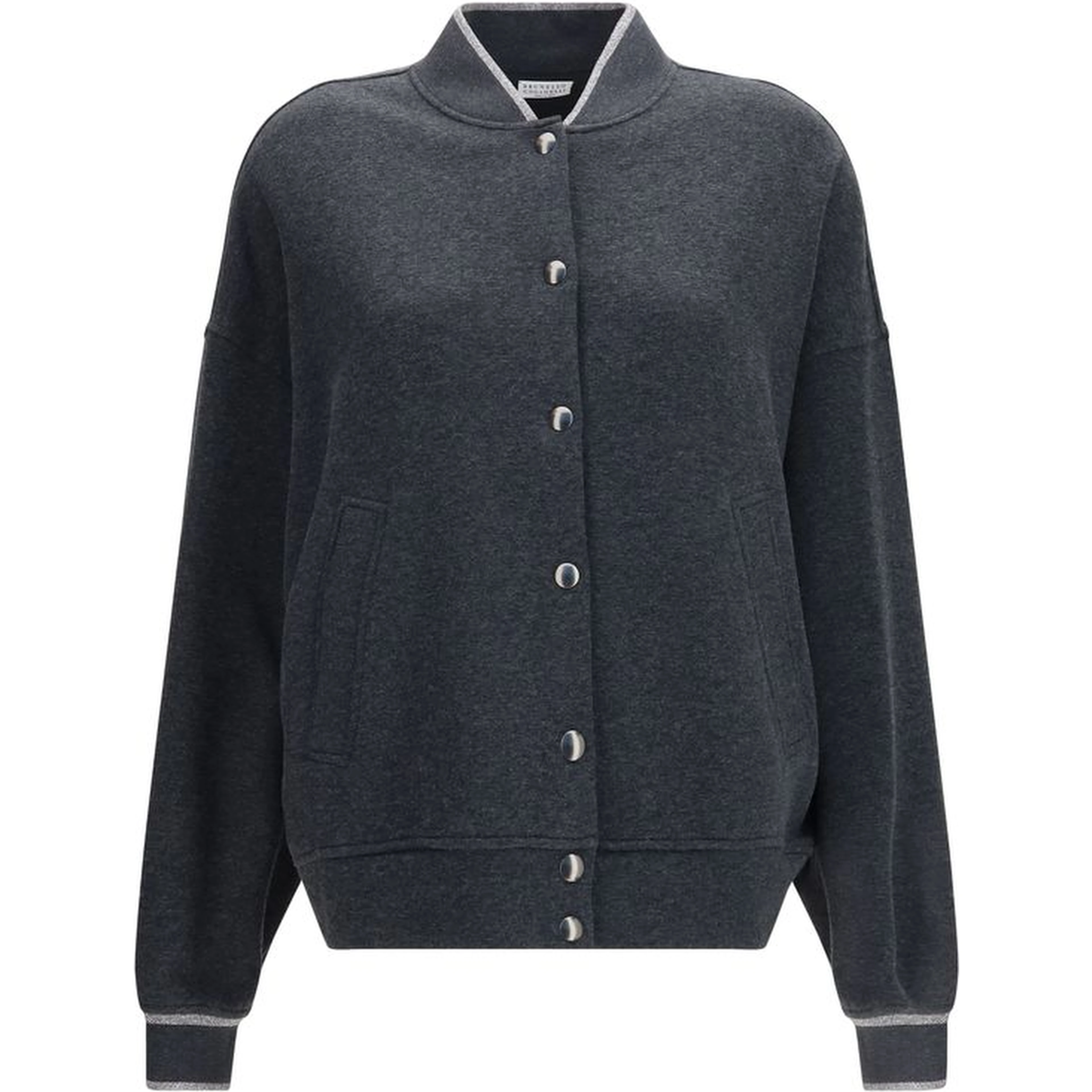 Gray Cotton Bomber