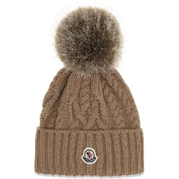 Brown Wool Oves Aries Beanie