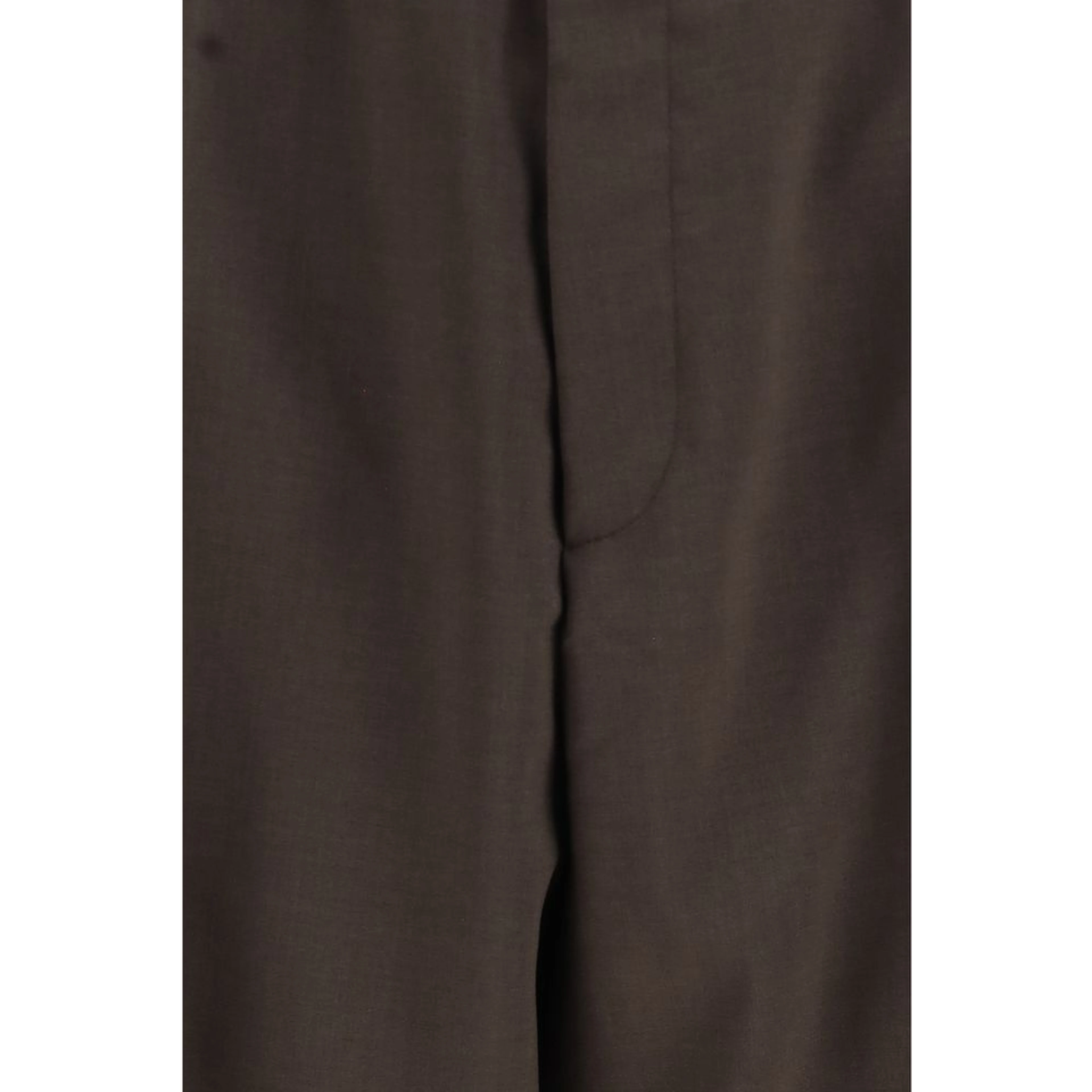 Brown Polyester Casual Pants
