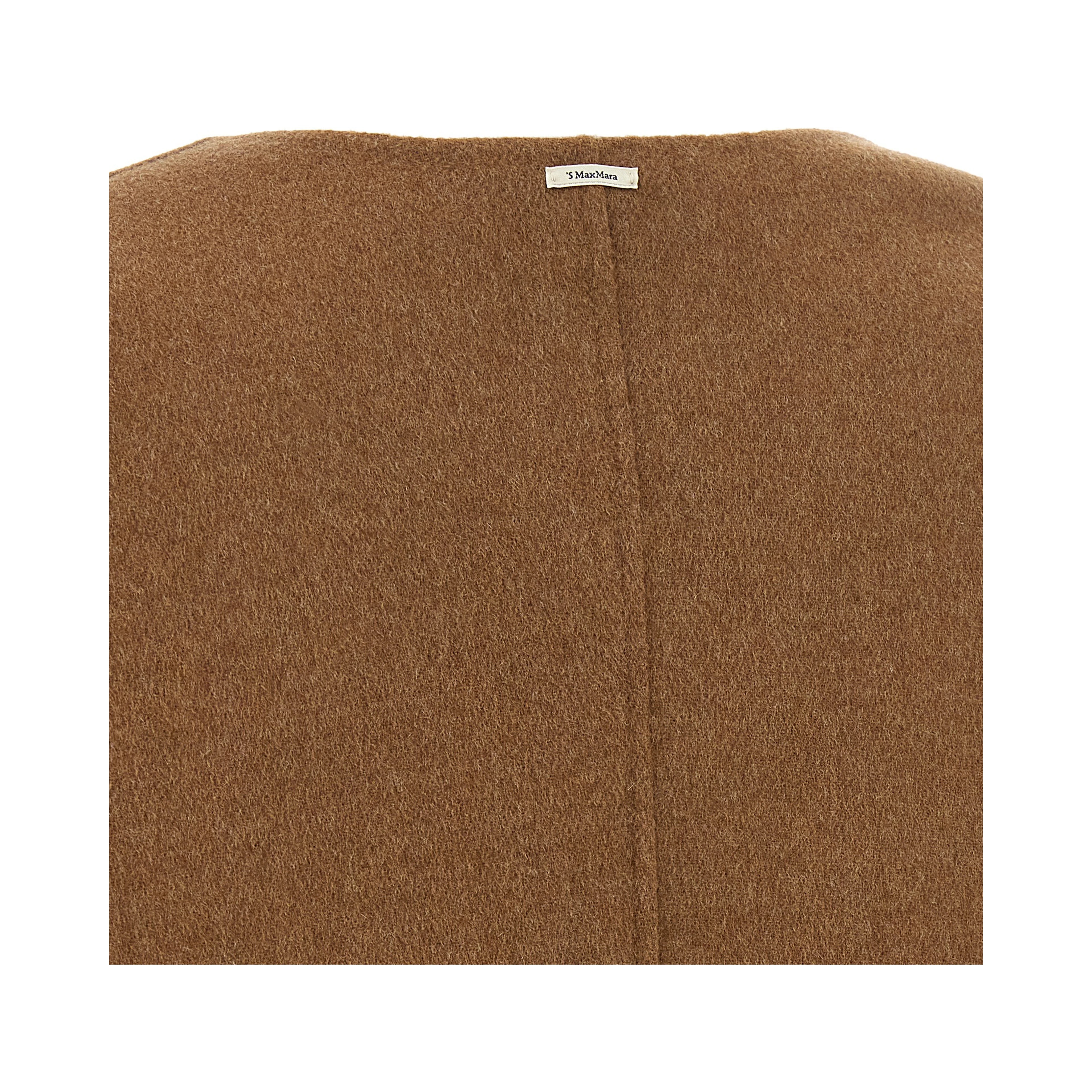 Brown Wool Full-Length Jacket