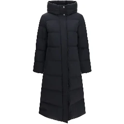 Black Polyamide Full-Length Jacket