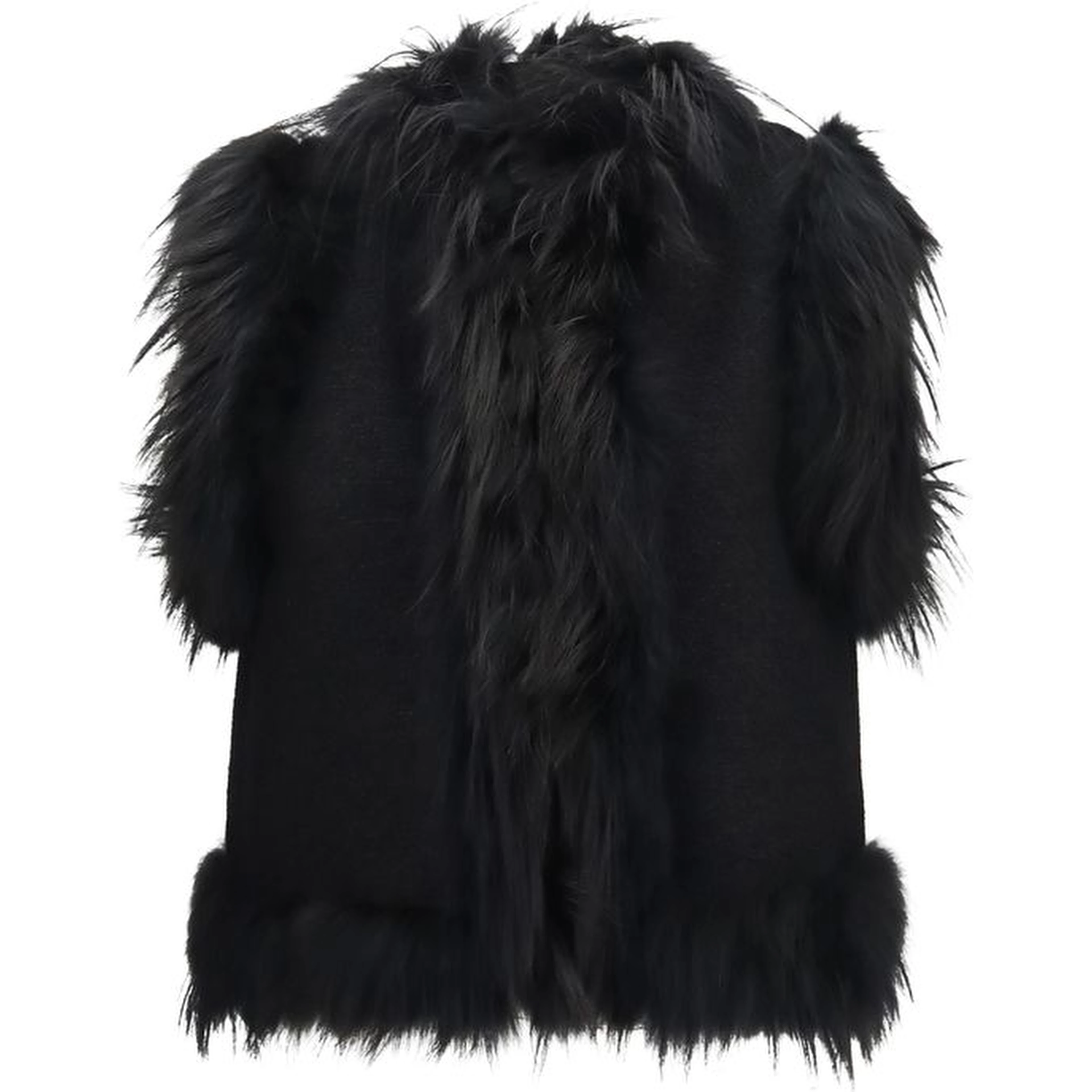 Black Wool Oves Aries Sleeveless Jacket