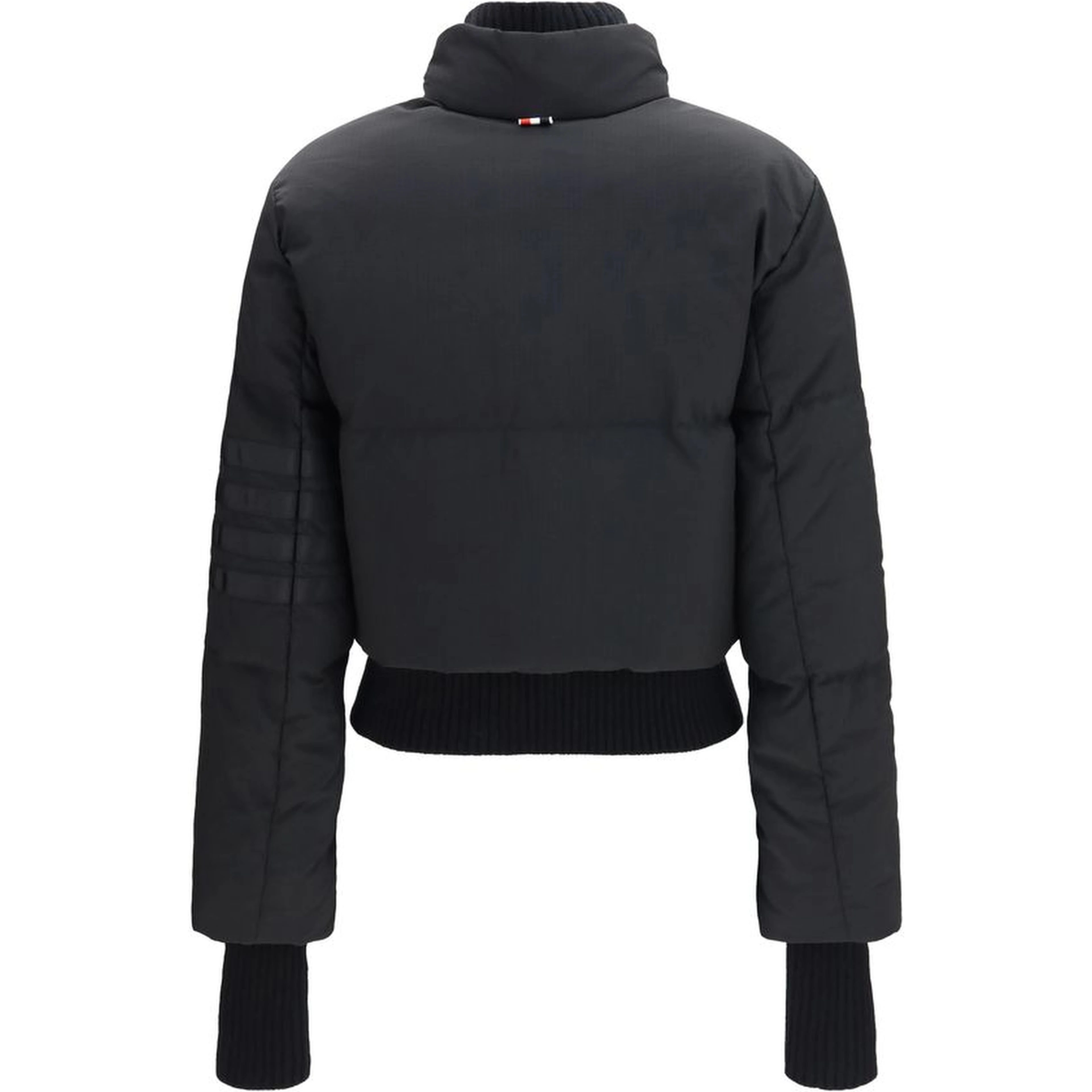 Black Polyamide Full-Length Jacket