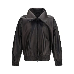 Black Lamb Ovis Aries Leather Jacket