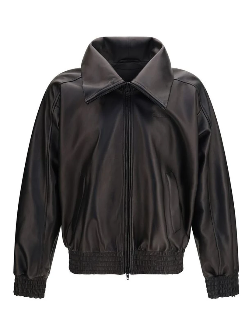 Black Lamb Ovis Aries Leather Jacket