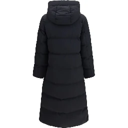 Black Polyamide Full-Length Jacket