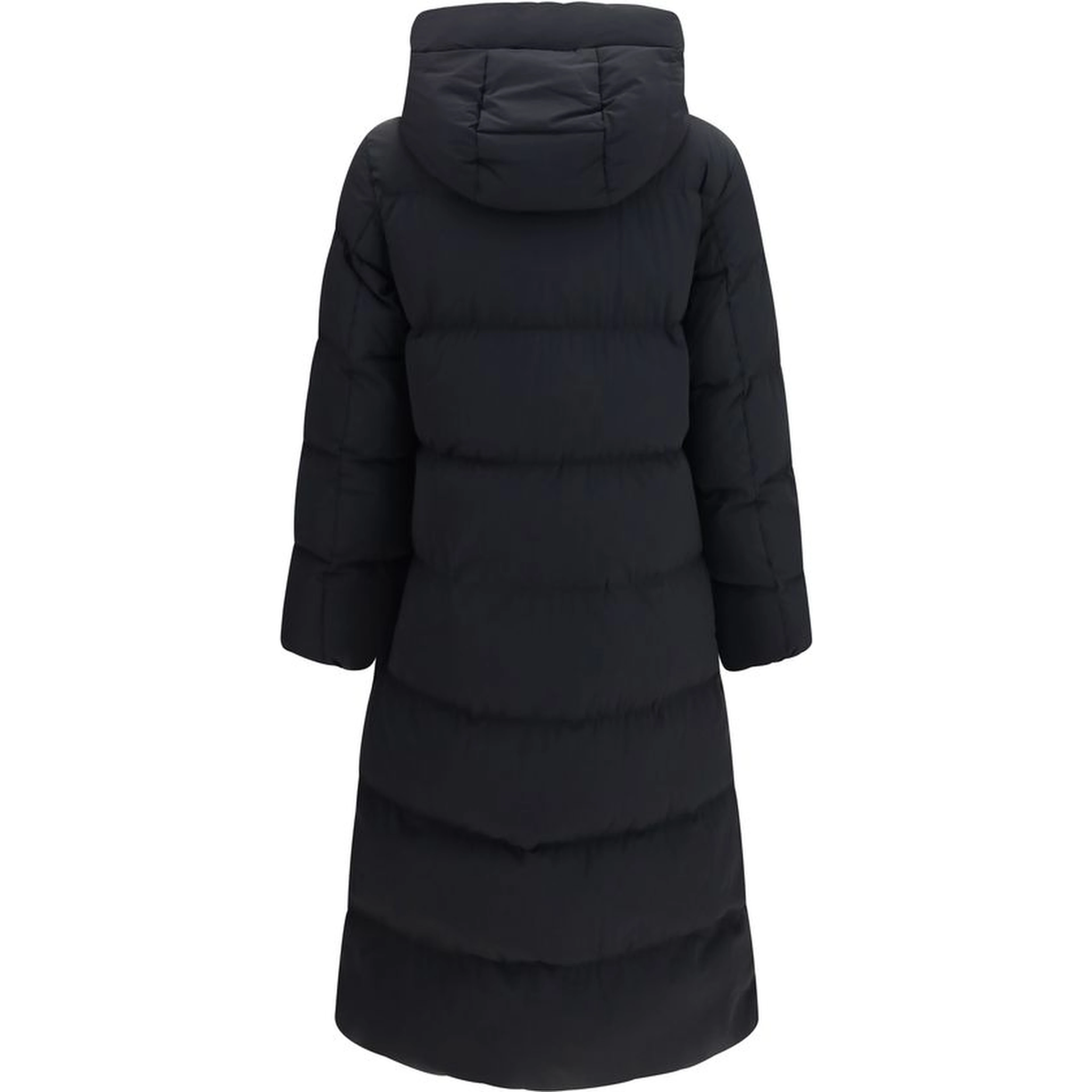 Black Polyamide Full-Length Jacket