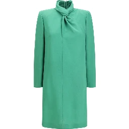 Bicolor Wool Oves Aries Casual Dress