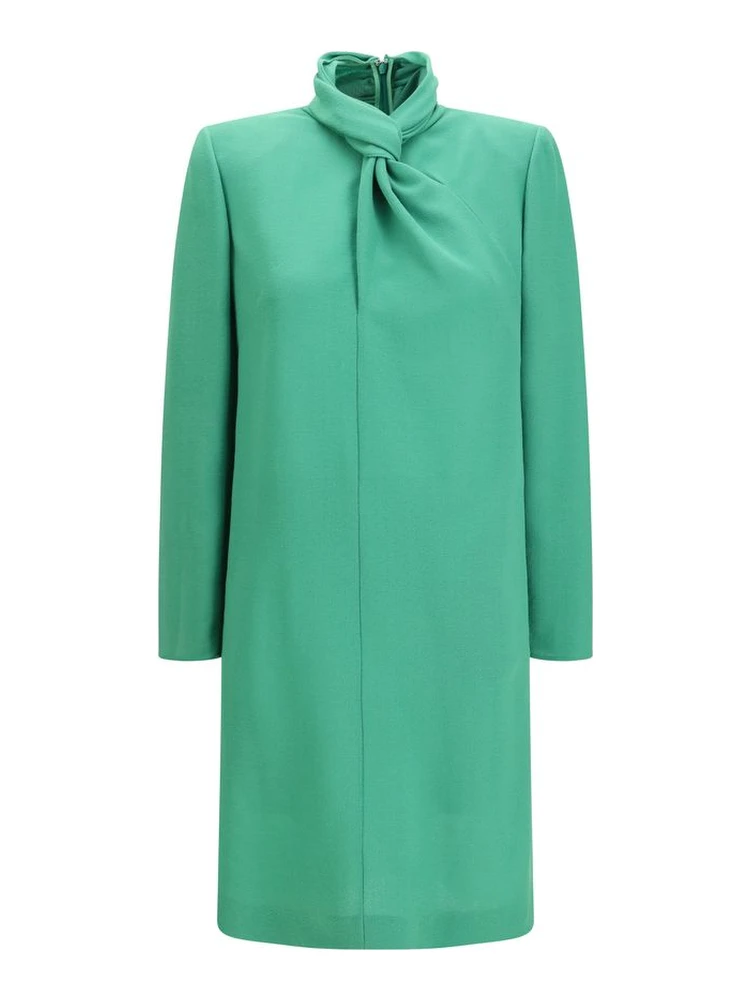 Bicolor Wool Oves Aries Casual Dress