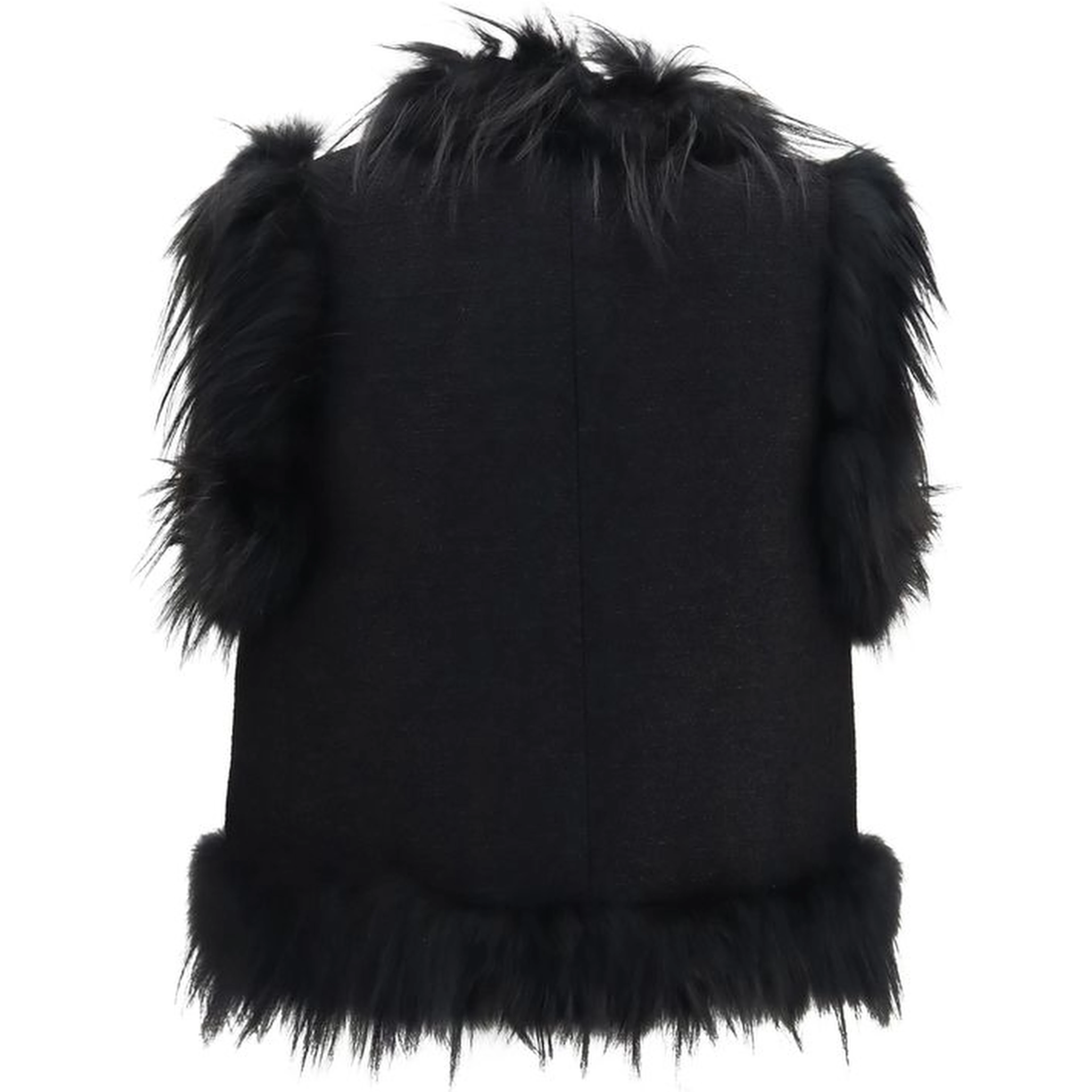 Black Wool Oves Aries Sleeveless Jacket