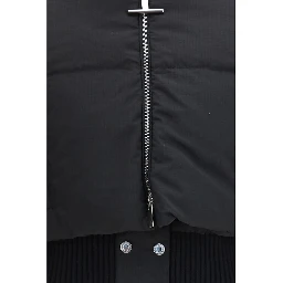 Black Polyamide Full-Length Jacket