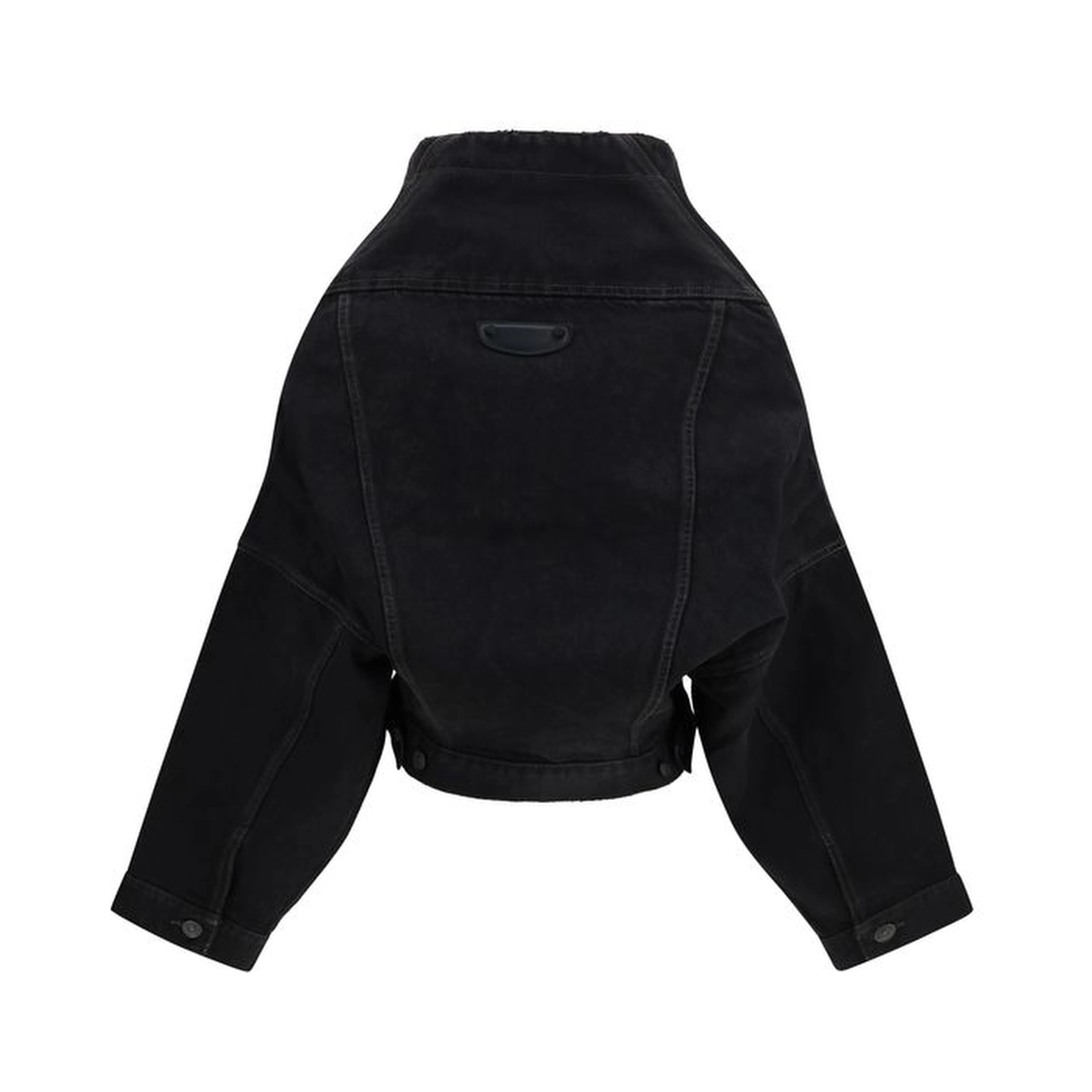 Black Cotton Denim Jacket