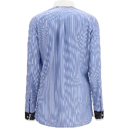 Blue Silk Dress Shirt