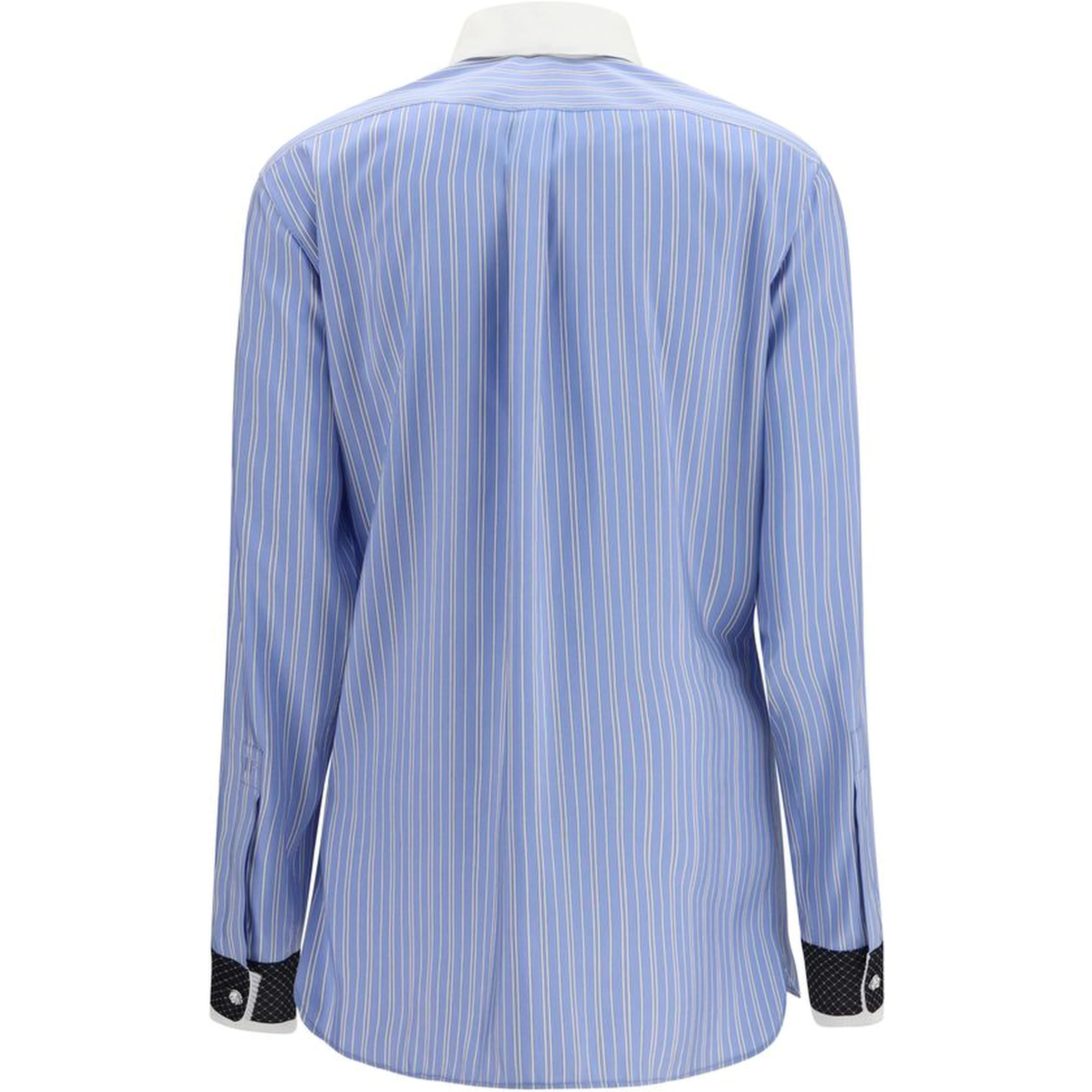 Blue Silk Dress Shirt
