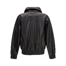 Black Lamb Ovis Aries Leather Jacket