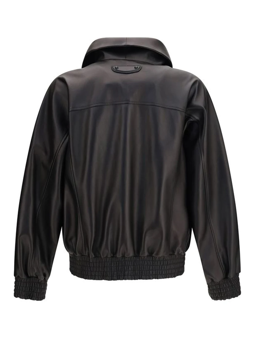 Black Lamb Ovis Aries Leather Jacket