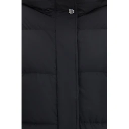 Black Polyamide Full-Length Jacket