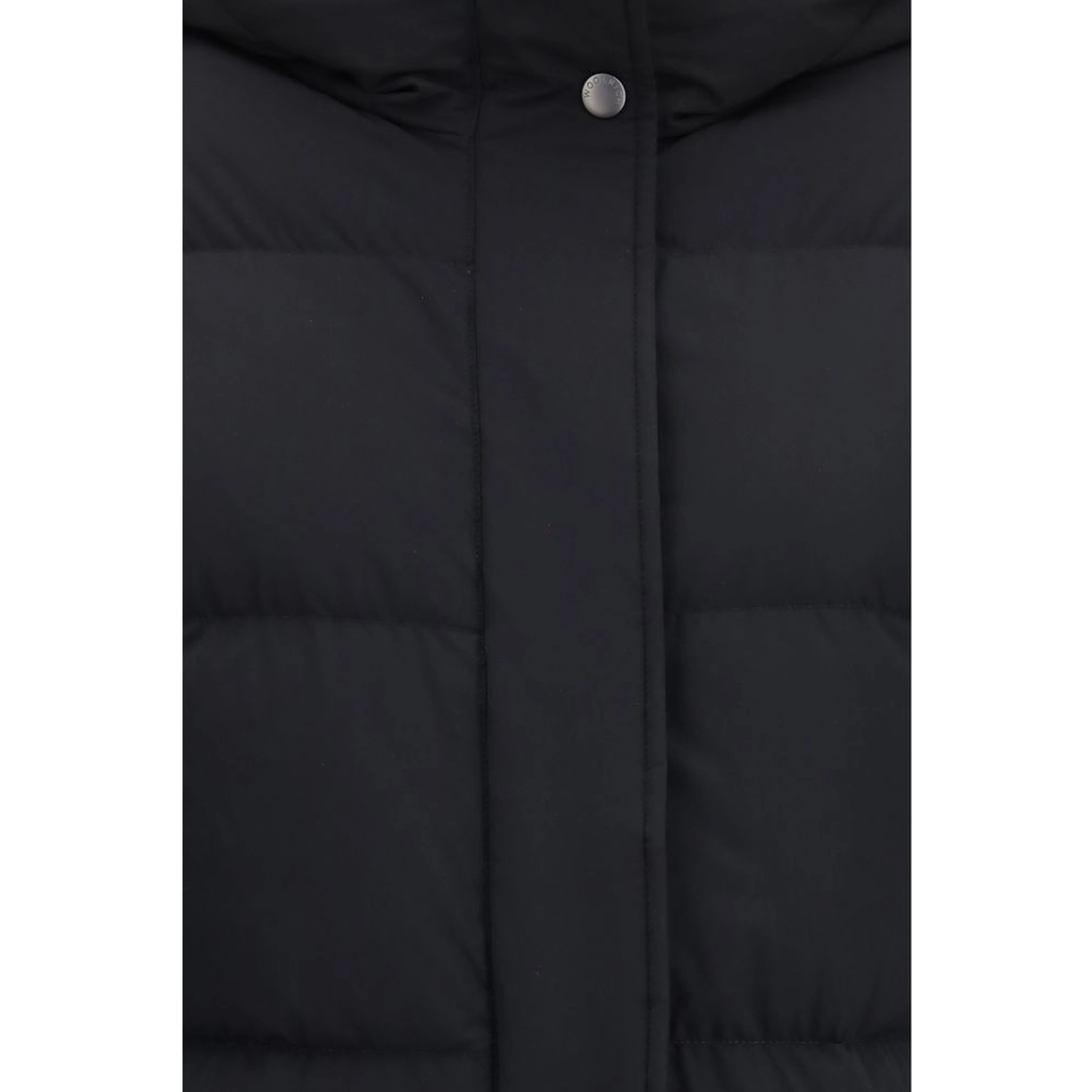 Black Polyamide Full-Length Jacket
