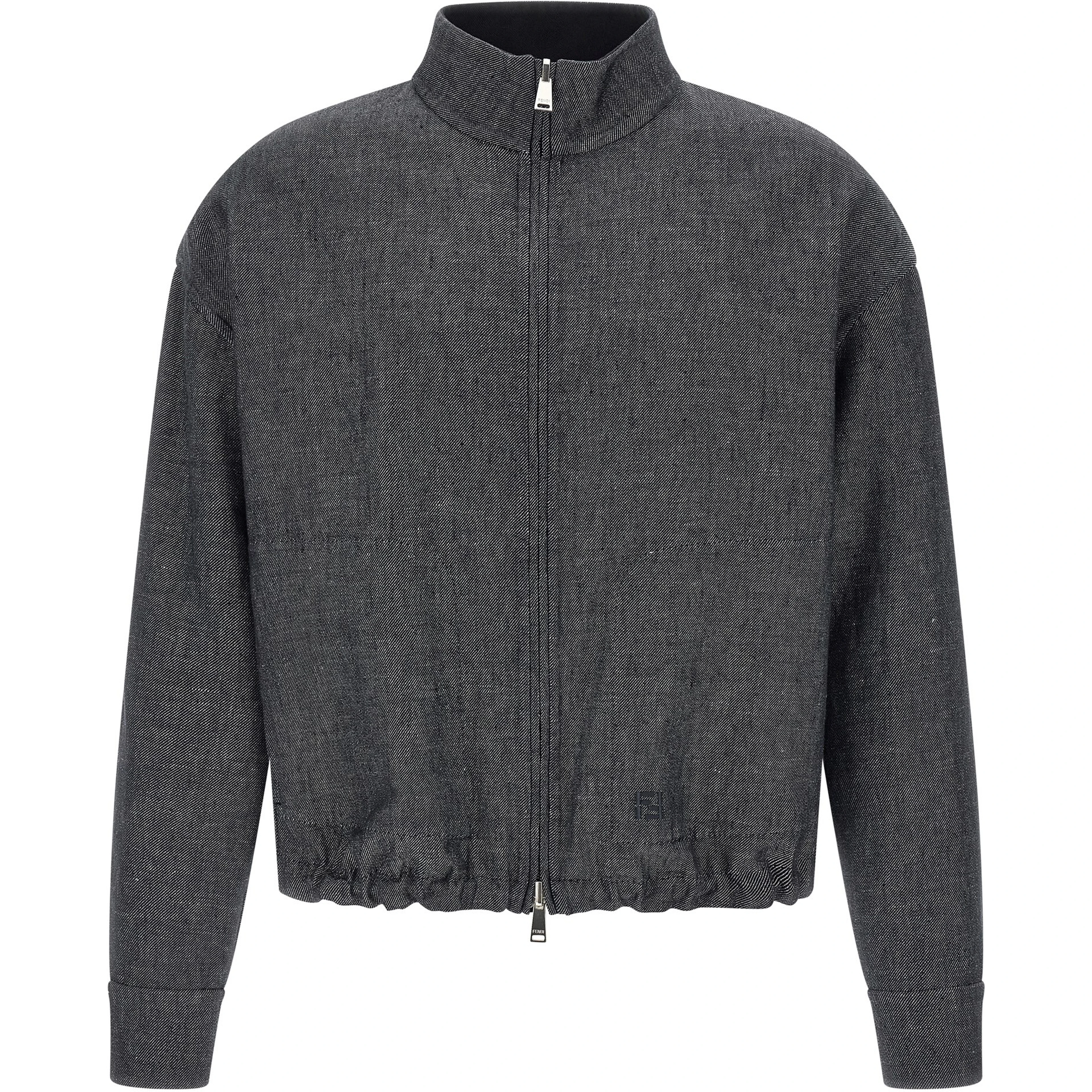 Blue Linen Denim Jacket