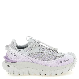 Purple Polyester Athletic Sneakers