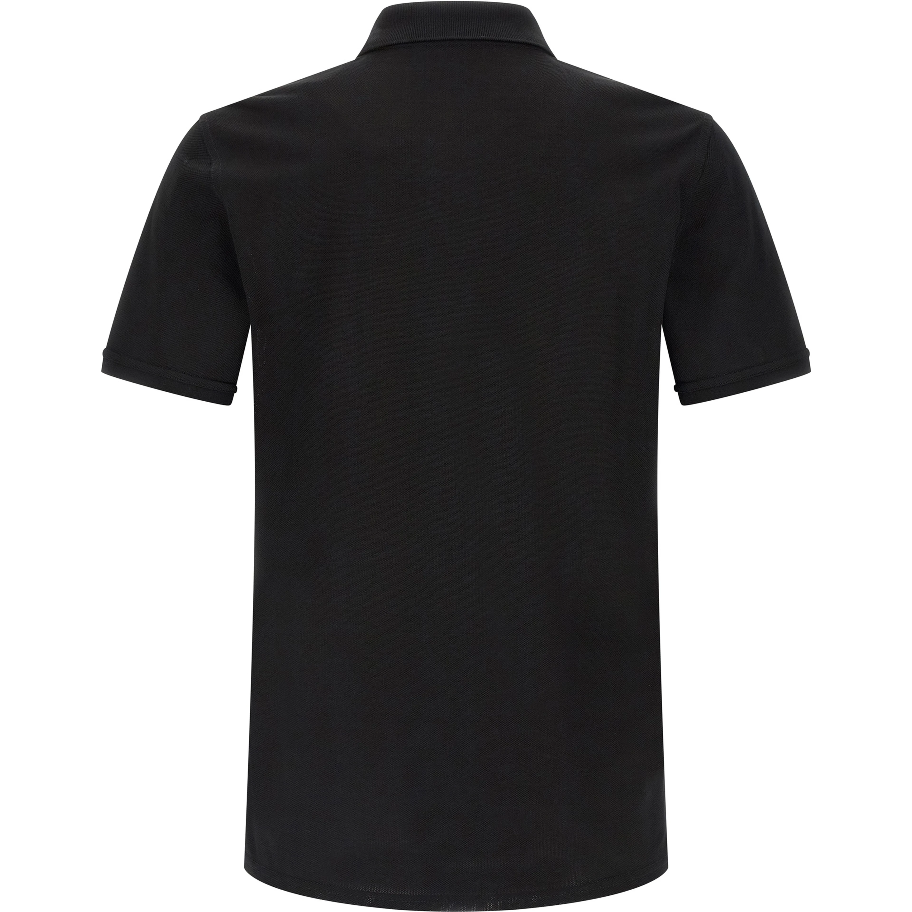 Black Cotton Polo Shirt