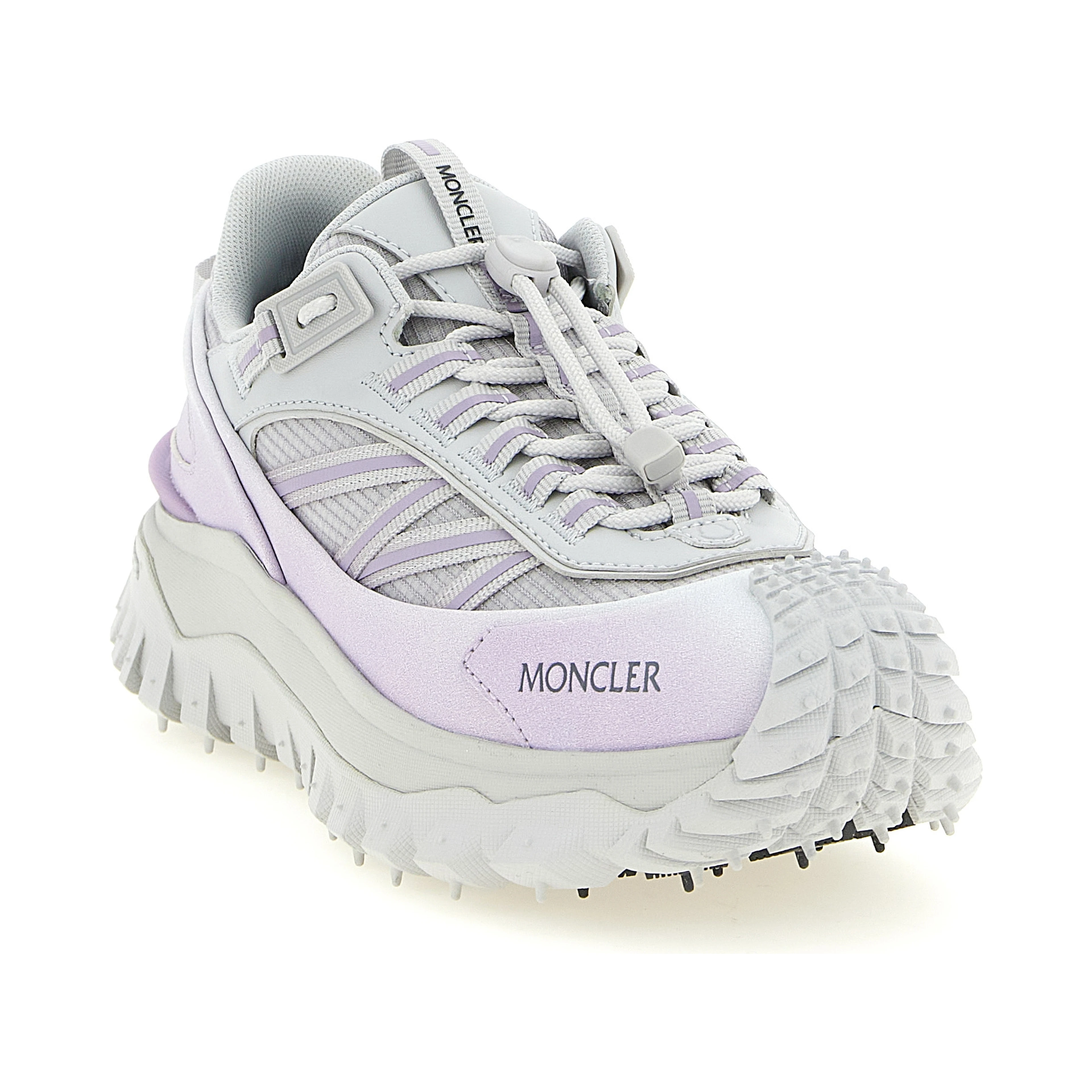 Purple Polyester Athletic Sneakers