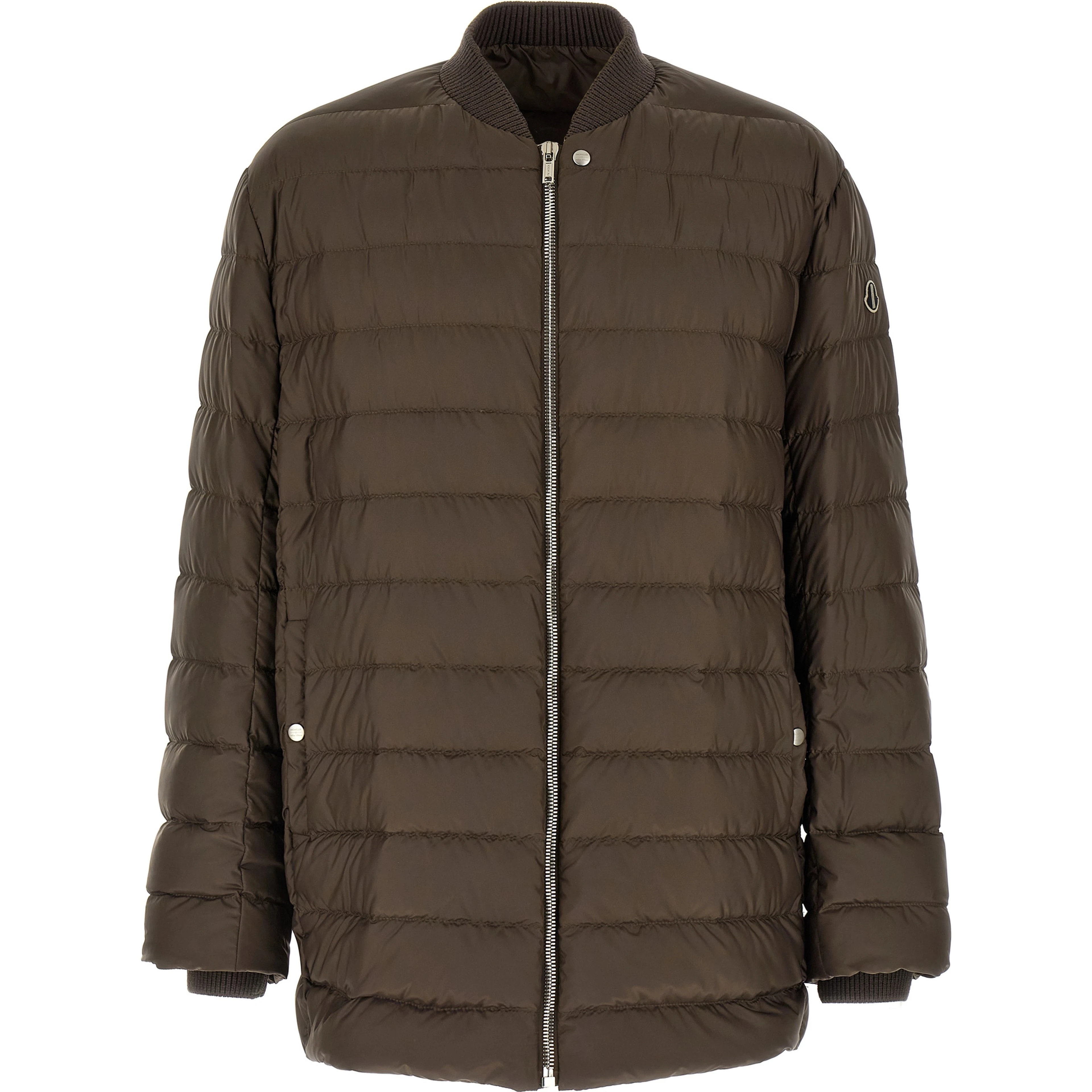 Brown Polyester Bomber