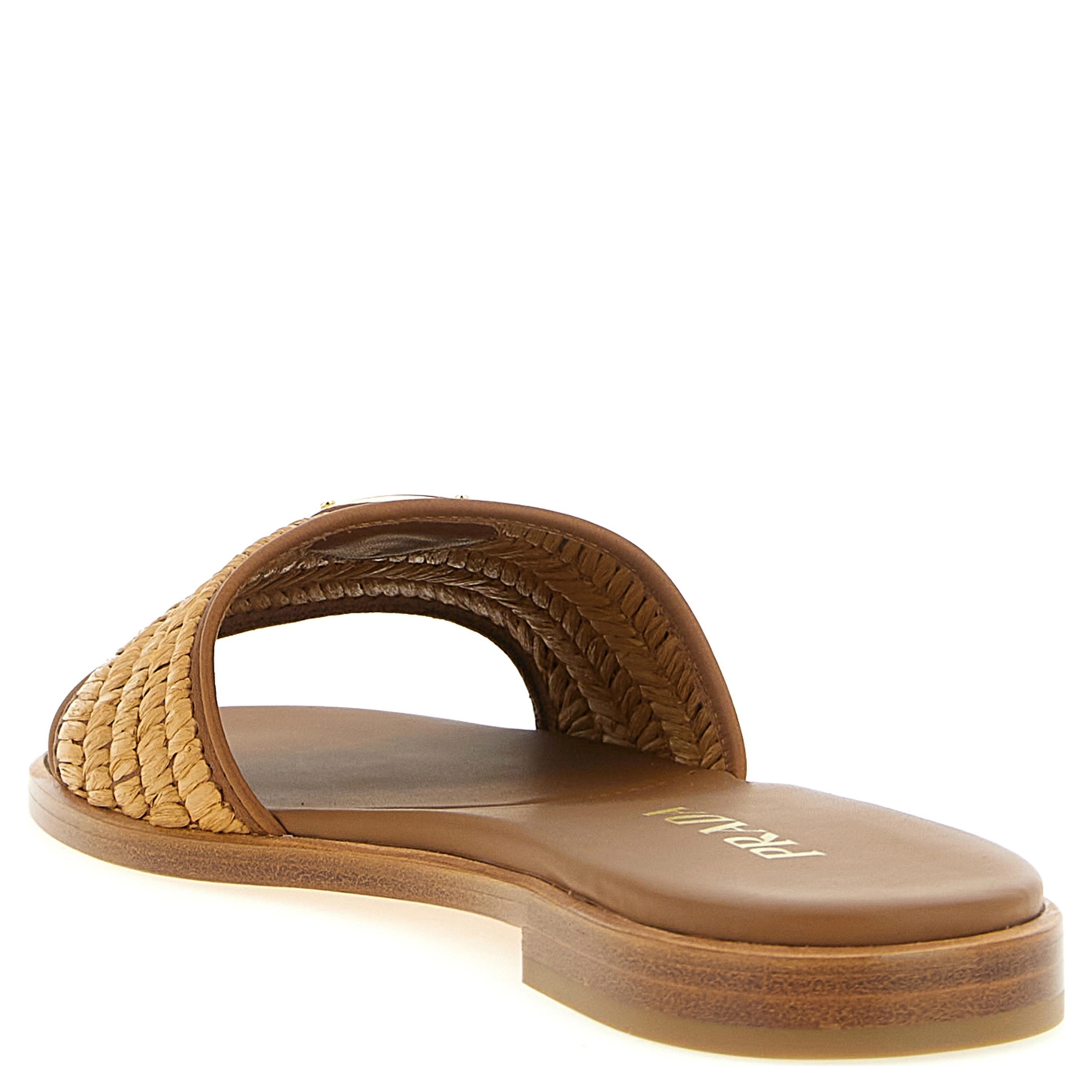 Brown Viscose Slides