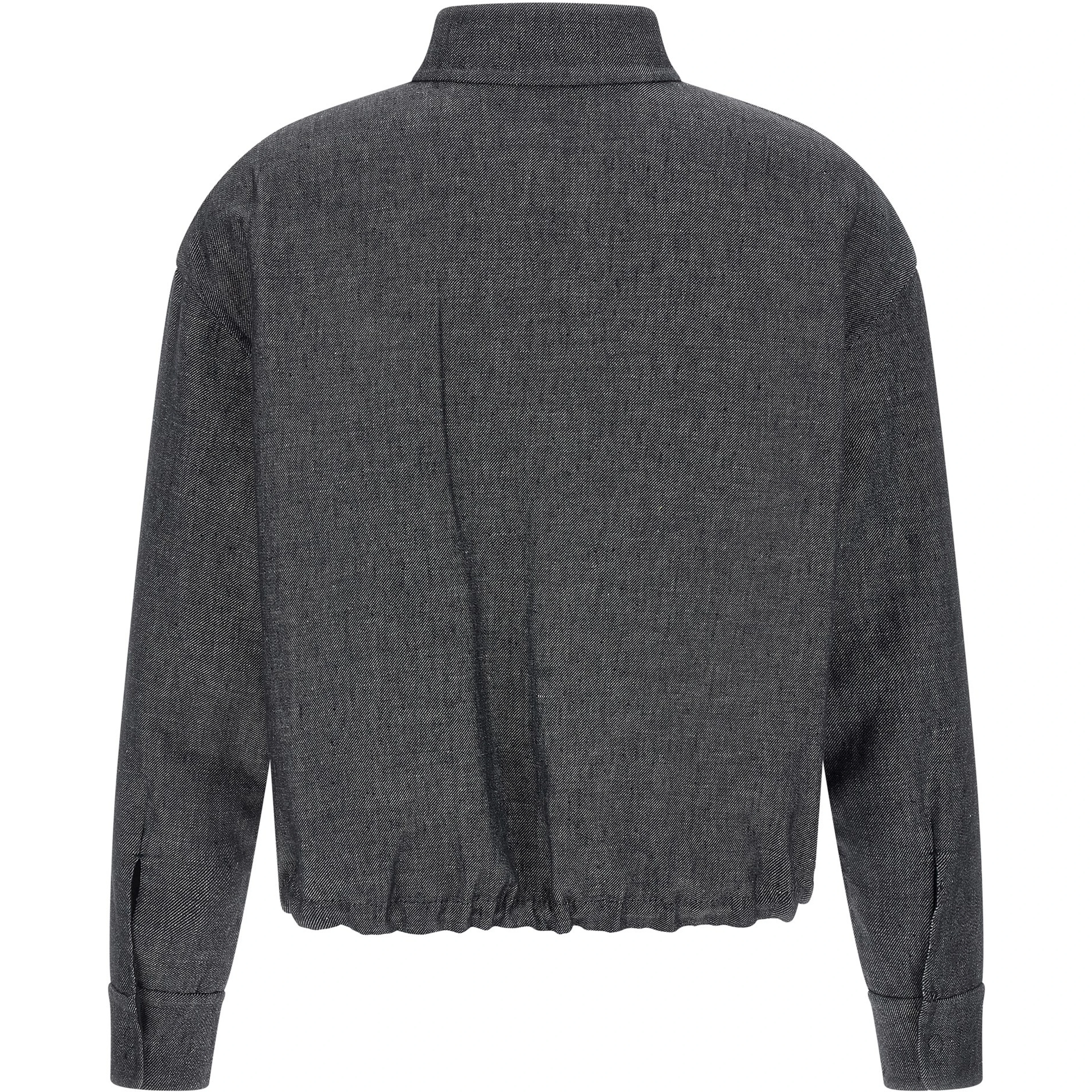 Blue Linen Denim Jacket
