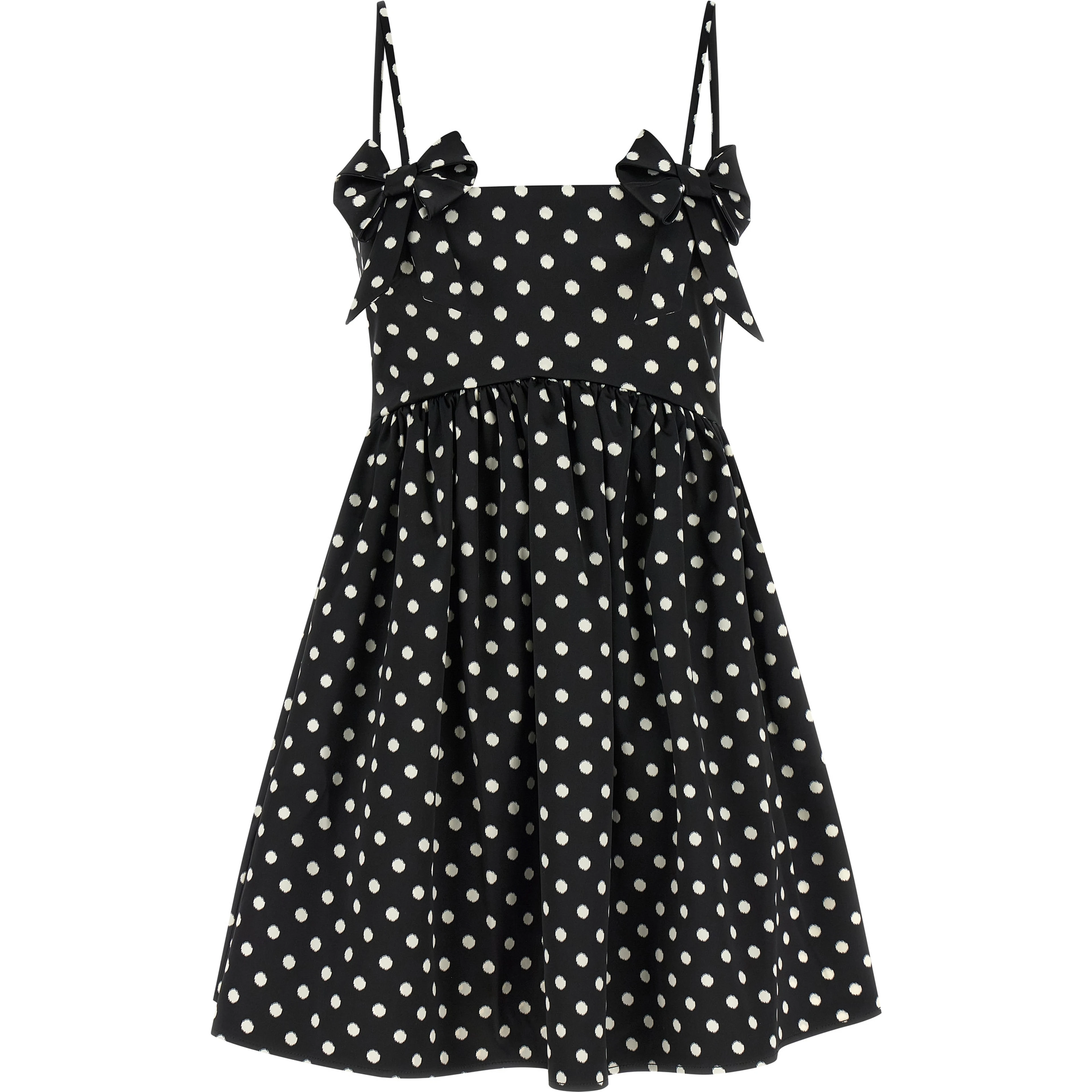 Black Polyester Short Dress