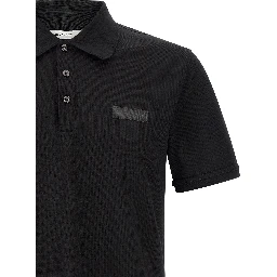Black Cotton Polo Shirt
