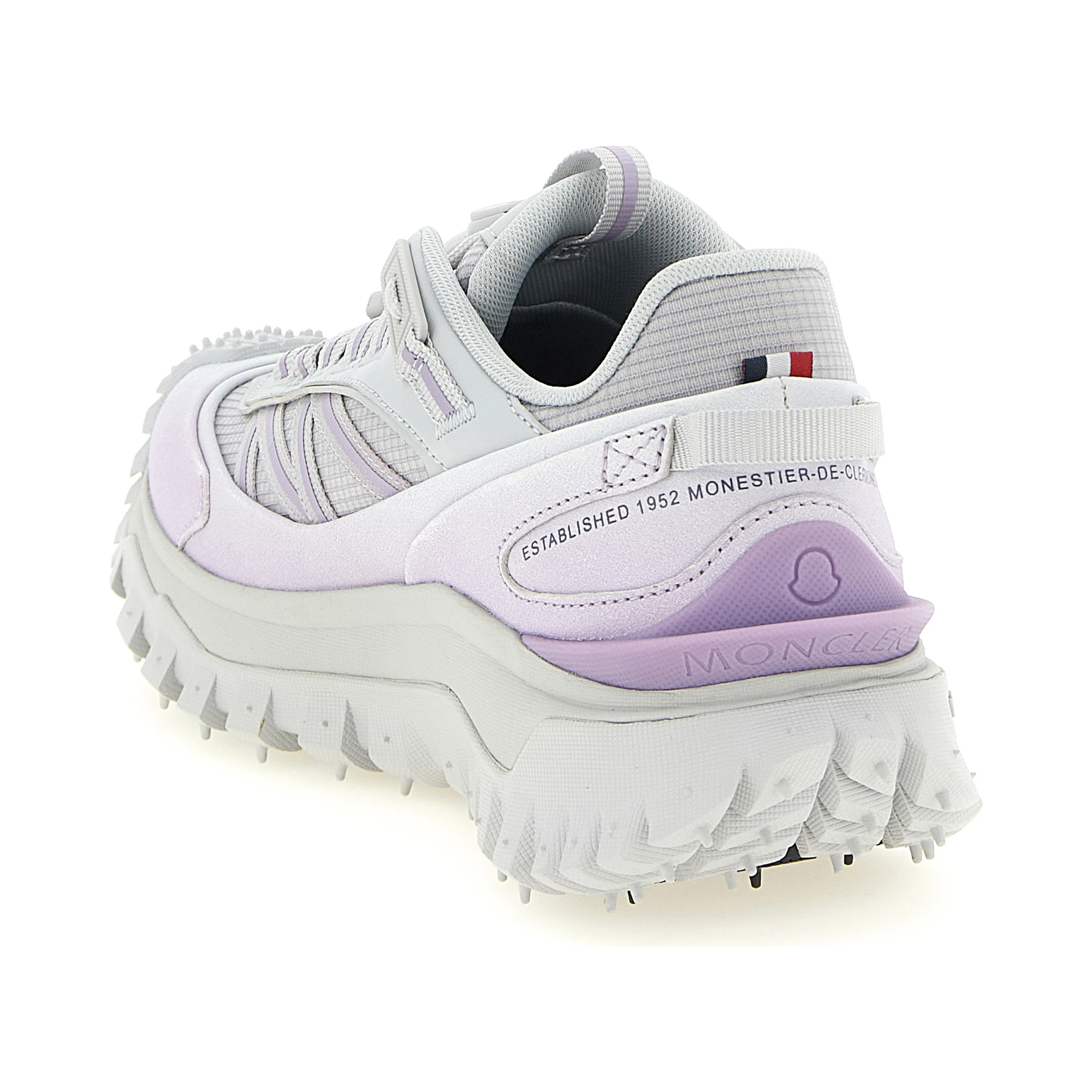 Purple Polyester Athletic Sneakers